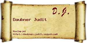 Daubner Judit névjegykártya